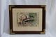 Vintage Egyptian Pharoah Chariot Painting Egypt Artwork Framed Egyptian photo 3