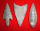 (3) Fine Assorted Sahara Neolithic Points,  Tools,  Prehistoric African Arrowheads Neolithic & Paleolithic photo 1