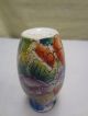 Vintage Chinese Mini Floral Hand Painted Bottle Vase 4.  25 
