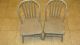 Aafa Old Child ' S Matching Bow Back Chairs Chippy Paint/primitive 1900-1950 photo 10