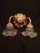 Art Deco Bathroom Antique Gold Wall Sconce Glass Tulip Lamp Shade 1 Chandeliers, Fixtures, Sconces photo 4