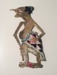 3 X Vintage 1930s Javanese Wayang Shadow Puppet Figures Indonesia Pacific Islands & Oceania photo 4