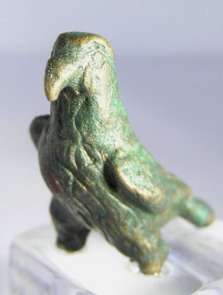 Authentic Ancient Bronze Roman Figure Of Imperial Eagle,  100 Ad photo