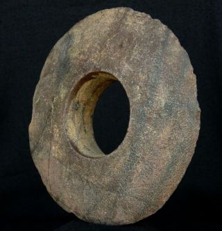 Neolithic Rhyolite Annular Disc - 16 Cm / 6.  30 