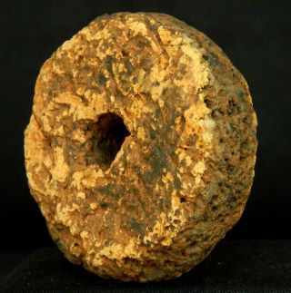 Neolithic Laterite Disc / Weight - 5 Cm / 1.  97 