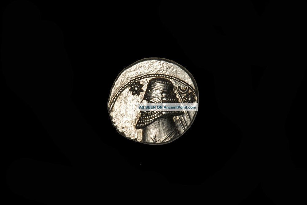 Ancient Parthian Silver Drachm Coin Of King Orodes Ii - 57 Bc Other photo