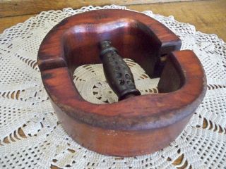 Vintage Wooden Cast Iron Adjustable Hat Stretcher Sizer Milinery Form 6 - 3/4 
