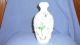 Antique Collectable Barber ' S Bottle Milk Glass W/pressed Flowers Bottles photo 1
