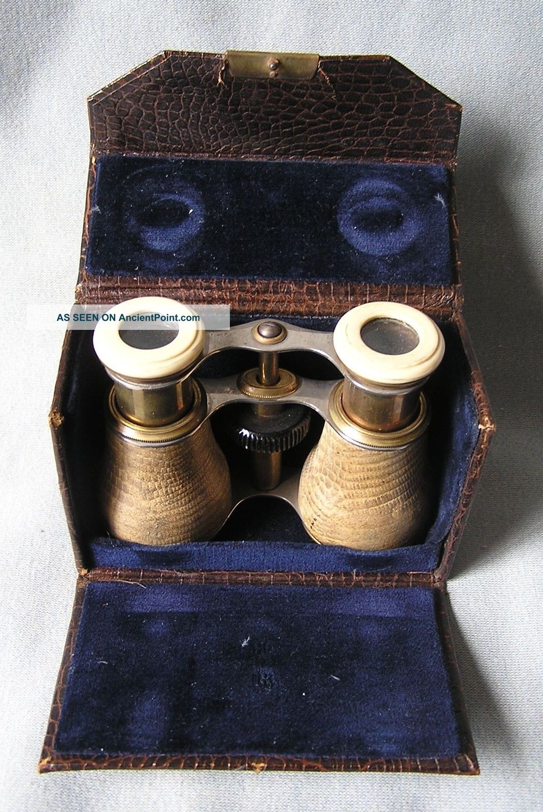 Antique French Cased Snakeskin Opera Glass C 1900 Science & Medicine (Pre-1930) photo