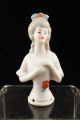 Antique Porcelain German Half Doll Figurine Pompadour Marie Antoinette 15506 Pin Cushions photo 1