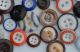 125+ Shabby Primitive China Button Mix Of Color Size Shape All Sew Thru Buttons photo 3