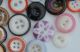 125+ Shabby Primitive China Button Mix Of Color Size Shape All Sew Thru Buttons photo 7