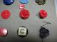 Antique Buttons (39) Count Mixed Materials Buttons photo 6
