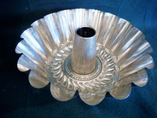 Vtg Tin Metal Bundt Cake Pan Old Kitchen Tool Country Primitive Farmhouse Decor photo