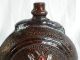 Antique Ceramic Glazed Vessel Water Wine Handmade Painted Bulgaria Primitives photo 3
