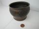 Vtg Japanese Bronze Planter Pot Bowl Sml Designed Throughout 3 Foot Signed Japan Metalware photo 10