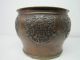 Vtg Japanese Bronze Planter Pot Bowl Sml Designed Throughout 3 Foot Signed Japan Metalware photo 5