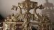 Big Vintage Orante Figural Brass Crystal Wall Mount Mirror Candle Holder Sconce Mirrors photo 7