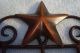 Rustic Early American Country Barn Star Key Hanger Holder Aged Copper 5 Hooks Hooks & Brackets photo 4