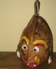 Ugly Vintage Hand Carved & Painted Coconut Shells Hawaiian Beach Mancave Decor Pacific Islands & Oceania photo 2