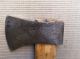 Antique Native American Indian H/made Knife Axe W/leather Scabbard Sheath Sign Native American photo 6