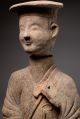 Huge Ancient Chinese Eastern Han Dynasty Terracotta Farmer Figure - 25 Ad Far Eastern photo 5