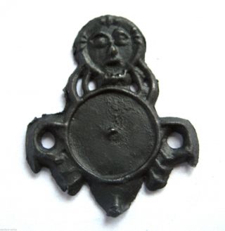 Rare C.  1200 Ad British Found Medieval Period Pewter Pilgrim Badge.  St Cuthbert photo