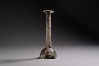 Very Tall Ancient Roman Glass Unguentarium Perfume Bottle - 300 Ad photo