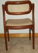 Set Of 4 Mid Century Modern Danish Rosewood Upholstered Chairs Post-1950 photo 3