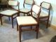 Set Of 4 Mid Century Modern Danish Rosewood Upholstered Chairs Post-1950 photo 4