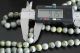 127.  8g Vintage Green Jade Rosary Beads Long Great Gift Necklace 900 Mm Length Near Eastern photo 1