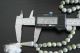 127.  8g Vintage Green Jade Rosary Beads Long Great Gift Necklace 900 Mm Length Near Eastern photo 3