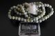 127.  8g Vintage Green Jade Rosary Beads Long Great Gift Necklace 900 Mm Length Near Eastern photo 7