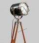 Antique Designer Marine Floor Search Light With Tripod Collectible Theater Lamps Telescopes photo 1