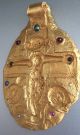 $2500 Antique Ancient Style Roman Jesus Pendant Gold Silver Diamond Make Offer South Italian photo 4