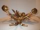 Hollywood Regency Style Gold Gilt Toleware Metal Roses Electric Wall Sconce Chandeliers, Fixtures, Sconces photo 4