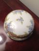Antique Vintage Nippon Hand Painted Lidded Powder Box Jar Porcelain Dresser Bath Boxes photo 3