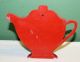 Mid - Century Modern Darol Plastics,  Inc.  Rare Red Teapot Wall Pocket Mid-Century Modernism photo 1