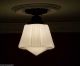 157 Vintage 40s Art Deco Ceiling Light Lamp Fixture Geometric Chandeliers, Fixtures, Sconces photo 1