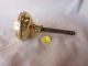 Door Knob Polished Brass Very Deco Single Door Knob With Spindle 2 1/4  A 