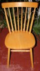 Vintage Mid Century Danish Modern Paul Mccobb Style Oak Wood Windsor Side Chair Post-1950 photo 1