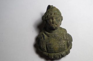 3489 ' Ancient Roman Soldier / Gladiator Bust; With A Helmet,  Perhaps Attachable photo