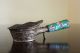 Vintage Chinese Brass Silk Iron W Dragon Motief And Floral Enamel Handle Other photo 1