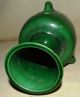 Chinese Dragon Or Forest Green Glazed Pottery Vase,  Three Handled Vases photo 5