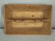 Antique 19th Century Knife Tray In Mustard Paint Primitives photo 5