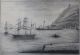 Large Framed Signed Antique Harbor Scene/ships/lighthouse/church/mid 1800s Other photo 2