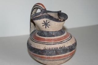 Good Quality Ancient Greek Daunian Pottery Olpe 6/5th Century Bc Wine Jug photo