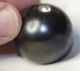 Antique Vtg Huge Metal Ball Button W/ Rhinestone 1 1/4 