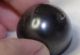 Antique Vtg Huge Metal Ball Button W/ Rhinestone 1 1/4 