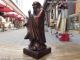 9 Chinese Pure Red Bronze Standing Great Philosopher Founder Taoism Laozi Statue Other photo 2